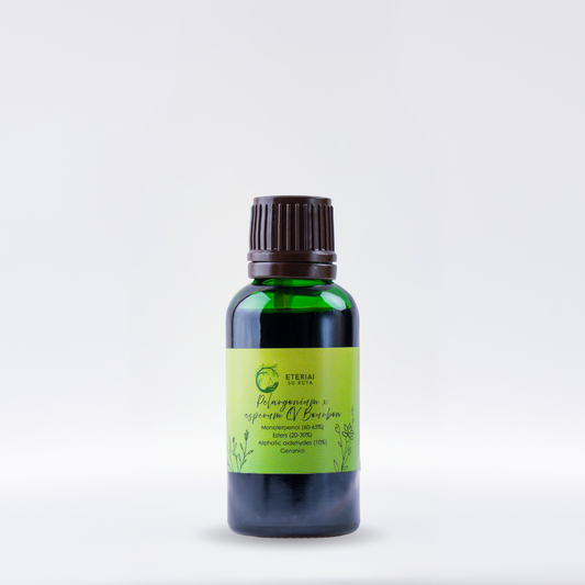 PELARGONIUM X ASPERUM CV BOURBON | Geranijos eterinis aliejus